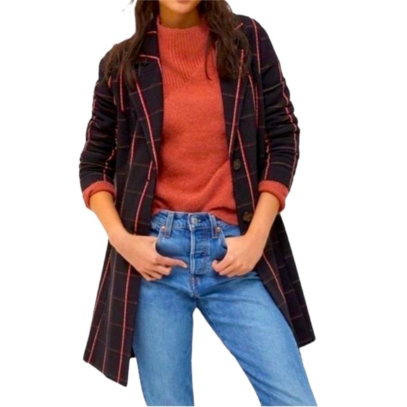 Avec le filled windowpane coat - Picture 1 of 4